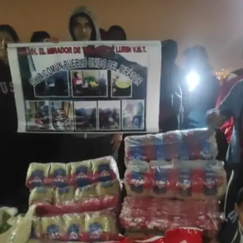 Navidad en Olla Común Amados Hijos de Jesús, AAHH Huascar SJL